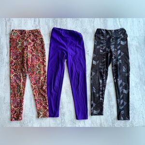 LuLaRoe girls lot leggings size S/M